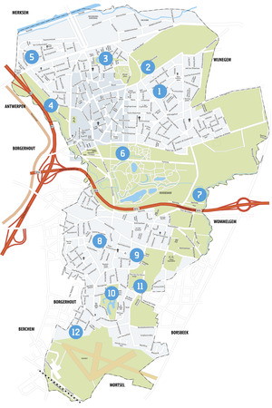 Overzichtsplan locaties superhelden Overzichtsplan locaties superhelden